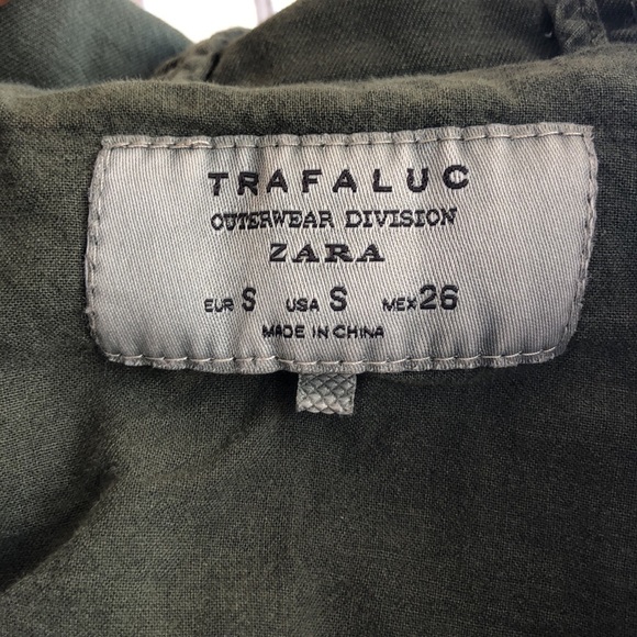 Zara army green spring jacket - Picture 3 of 8